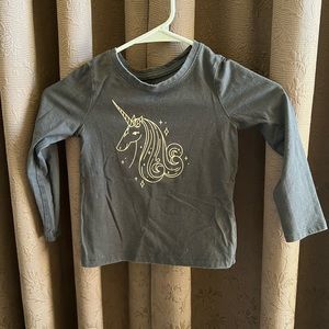 Girls unicorn long sleeve top/shirt
